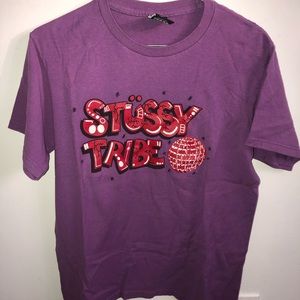 Small Unisex Purple Stussy Tribe Tee